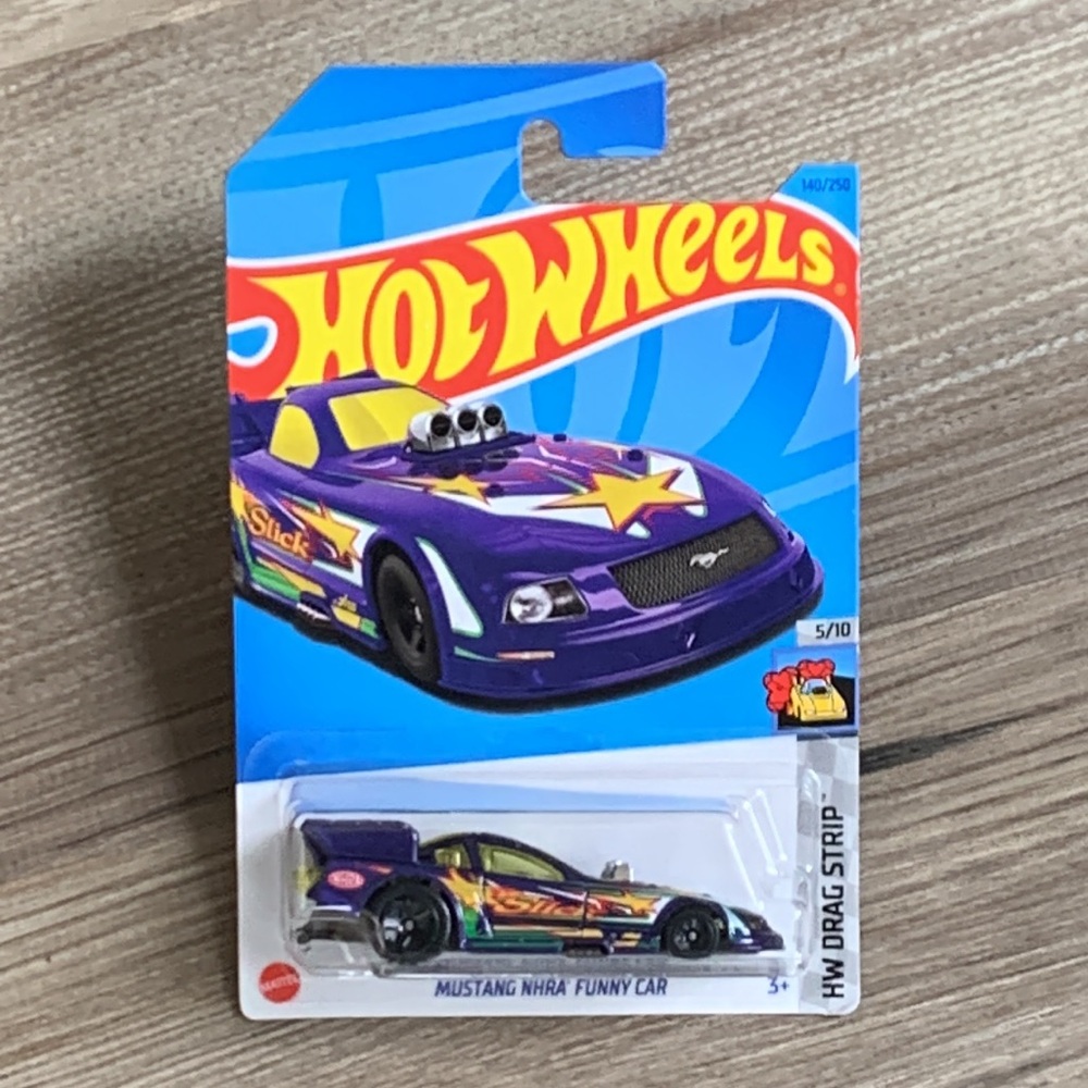 Hot Wheels Rod Ford Mustang NHRA Funny Car Purple HW Drag Strip Hotwheels 2023 🆕